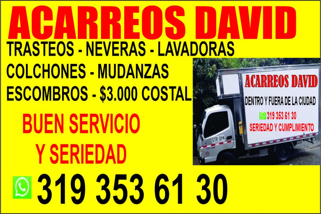 ACARREOS Y TRASTEOS DAVID 3193536130
