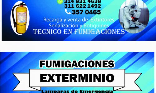 Fumigaciones Exterminio 3116221492