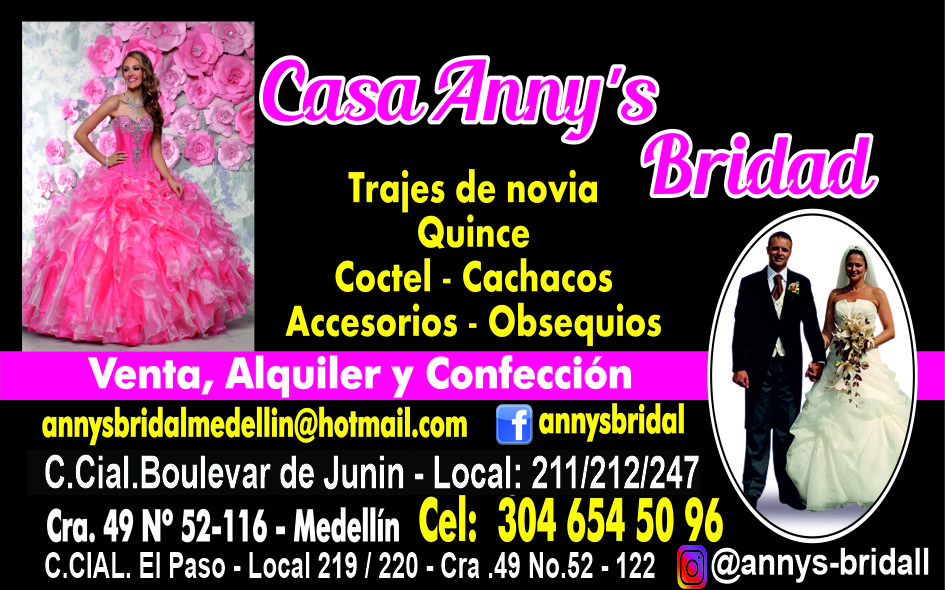ALQUILER DE TRAJES CASA ANNYS BRIDAL