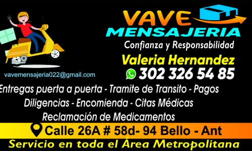 VAVE MENSAJERIA 3023265485