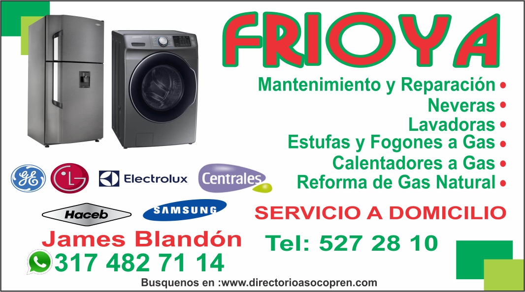 MANTENIMIENTO DE LAVADORAS Y NEVERAS FRIO YA 3174827114