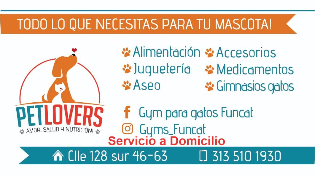 Tienda de Mascotas Petlovers 313 510 1930