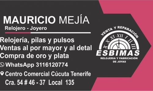 Relojería Mauricio Mejía 311 612 0774