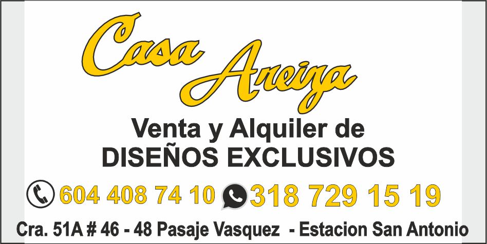 Alquiler de Trajes Casa Areiza