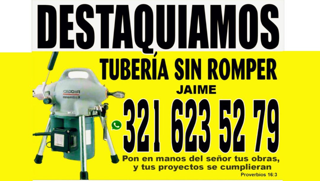DESTAQUIAMOS TUBERIAS SIN ROMPER JAIME