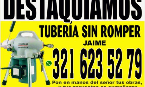 DESTAQUIAMOS TUBERIAS SIN ROMPER JAIME